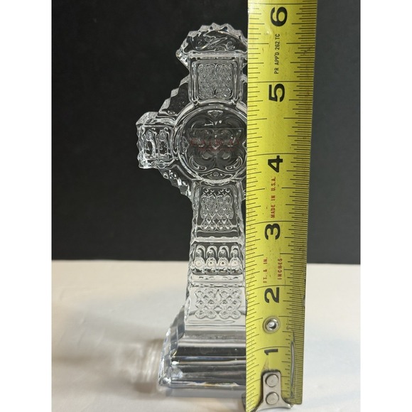 Galway Irish Crystal Cross Paperweight W/ sticker Religion Christianity - Picture 5 of 8